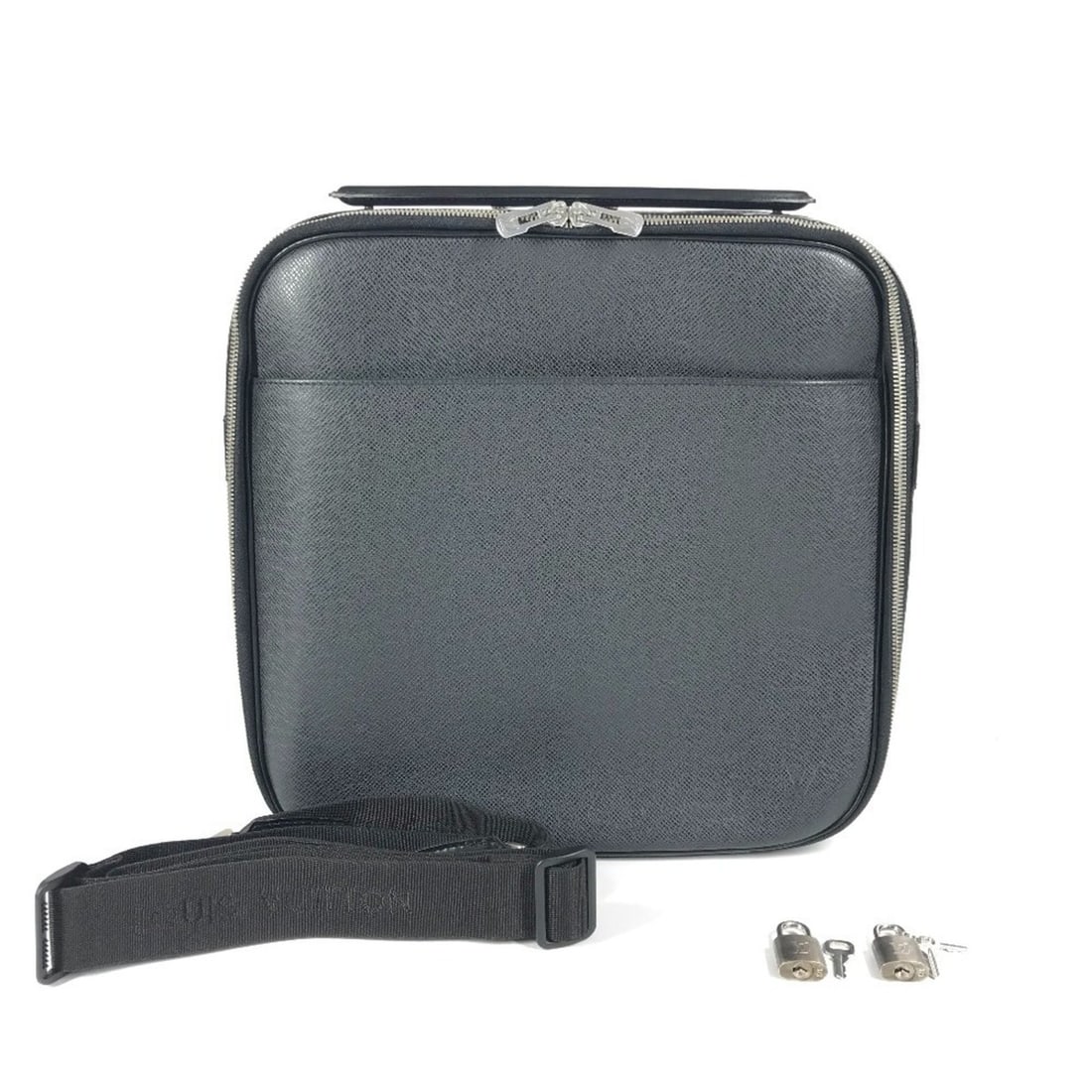 LOUIS VUITTON M30762 Taiga Tura 2-Way Bag, Shoulder Document Briefcase, Handbag, Business Leather, (1 of 17)