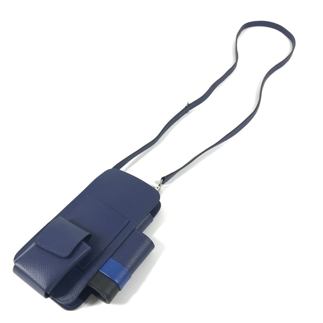 HERMES WAY smartphone case, pouch, shoulder bag, iPhone Epson, for men and women, blue (1 of 14)