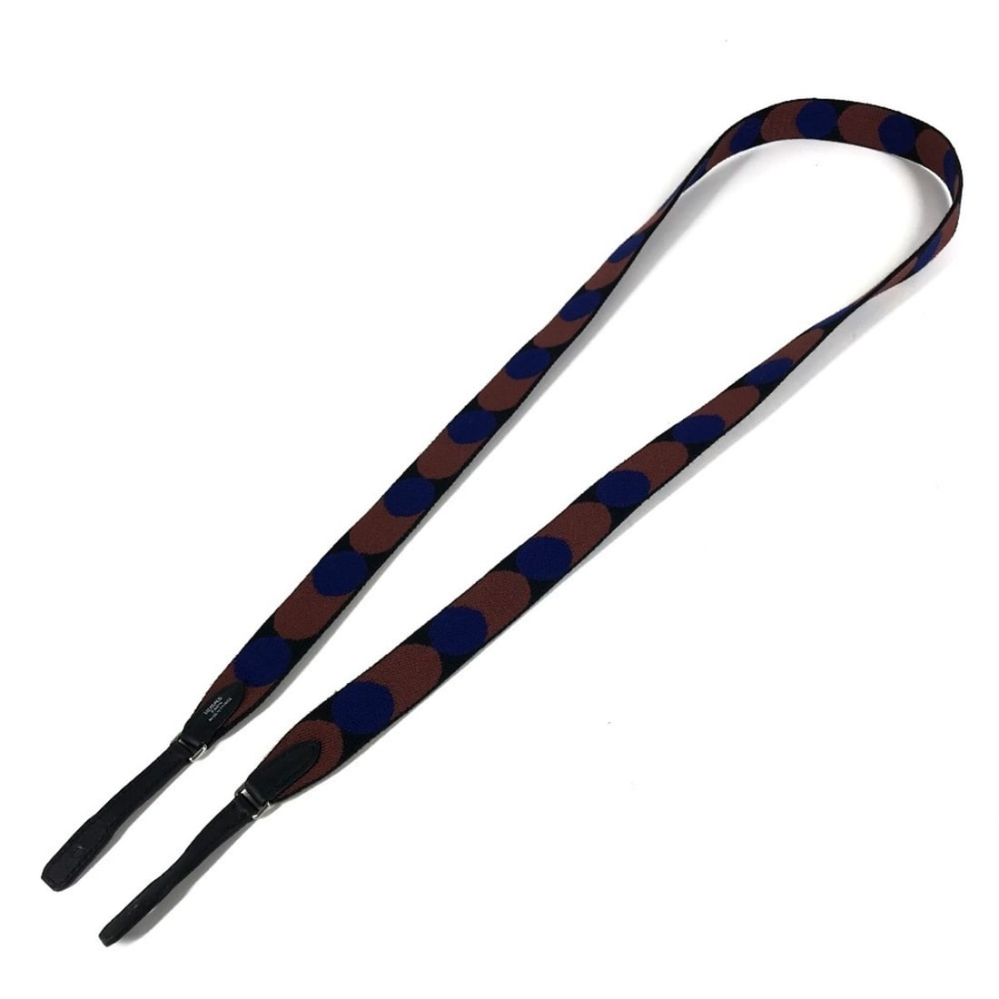 HERMES Sangle Flipper Ball Accessory Shoulder Strap Leather Canvas Men's Women's Brown Like New: --- Catalog ---Category: SizeHandle/Strap Length: 123cm / 48.42''Category: DesignType: StrapColor: Blue, BrownGender: Men,Women,UnisexMaterial: Canvas, LeatherCategory: GeneralBrand: HermesCountry of