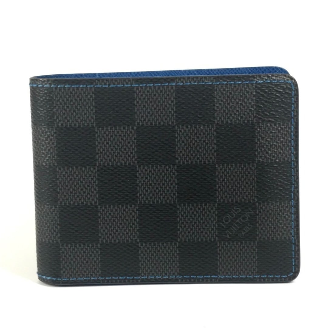 LOUIS VUITTON N64033 Damier Graphite Portefeuille Slender Compact Wallet with Bill Compartment,: --- Catalog ---Category: SizeSize (HxWxD): 8.5cm x 11cm / 3.34'' x 4.33''Category: DesignType: Wallet (bi-fold)Color: Black, BlueGender: Men,Women,UnisexMaterial: Damier Graphite Category: GeneralLine