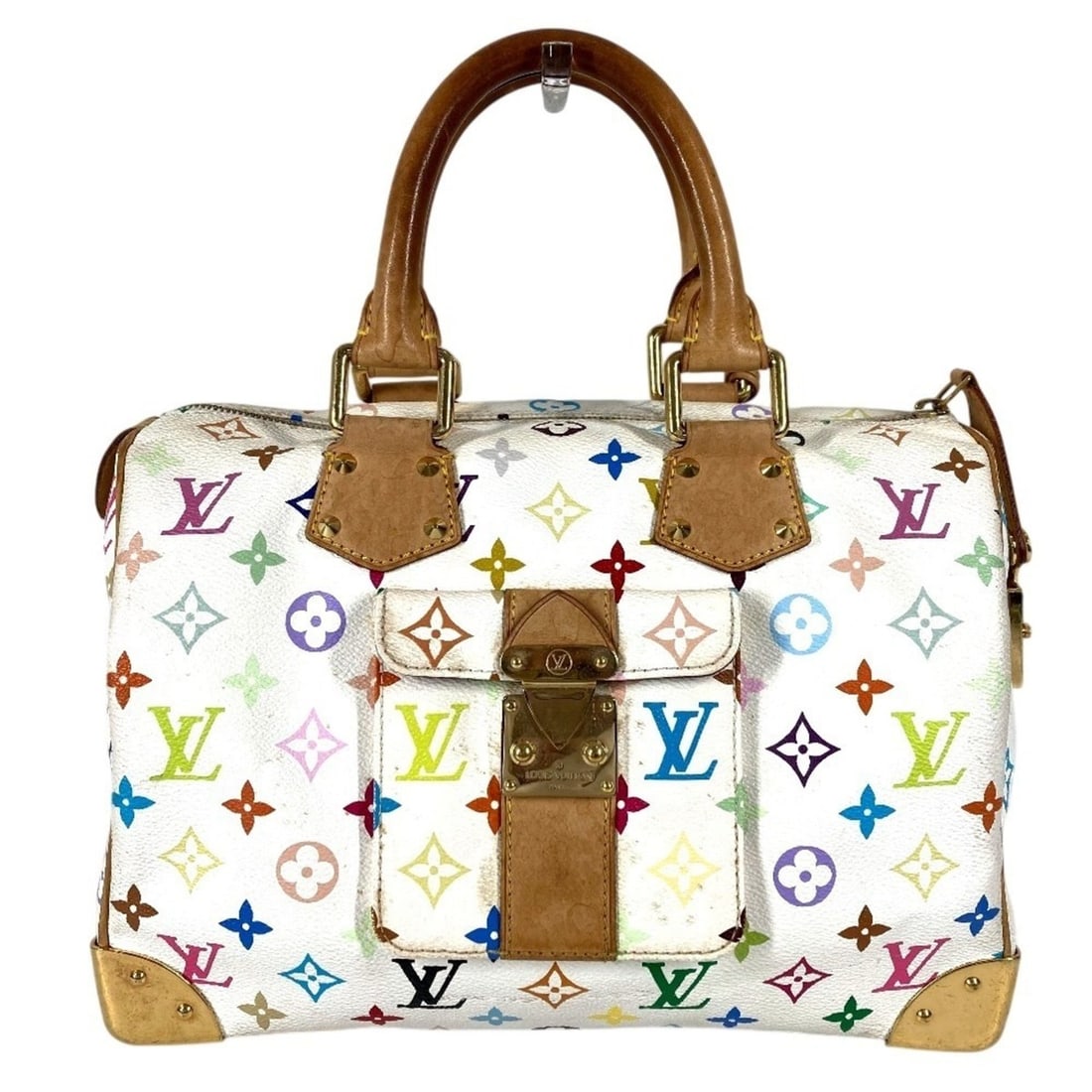 LOUIS VUITTON M92643 Monogram Multicolore Speedy 30 Mini Boston Bag/Handbag in Canvas, Women's, (1 of 17)