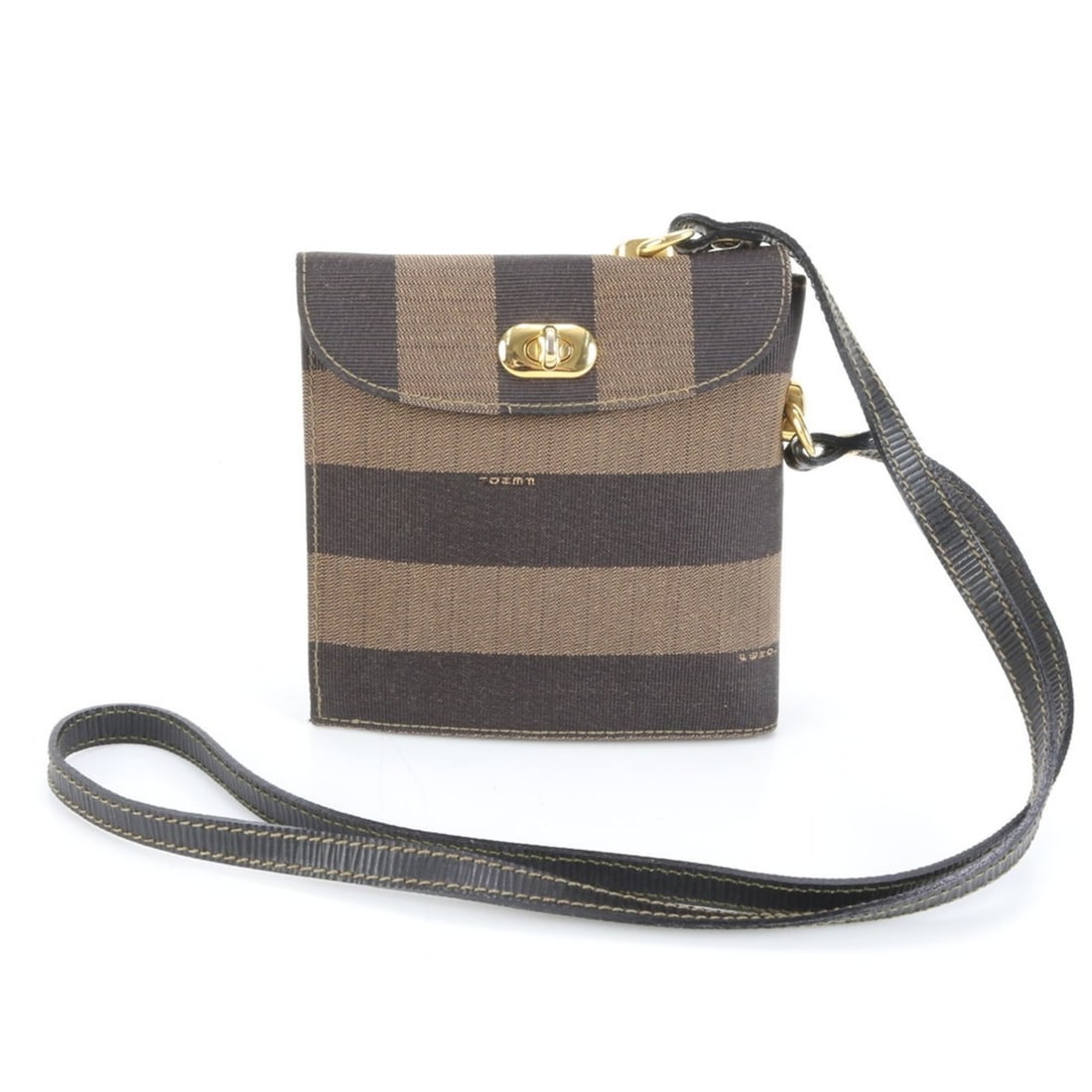 Fendi Pecan Leather and Nylon Mini Shoulder Bag/Crossbody Bag for Women: --- Catalog ---Category: SizeSize (HxWxD): 15cm x 15cm x 2cm / 5.9'' x 5.9'' x 0.78''Category: DesignType: Shoulder bagColor: BlackGender: WomenMaterial: Leather , Nylon Category: GeneralBrand: