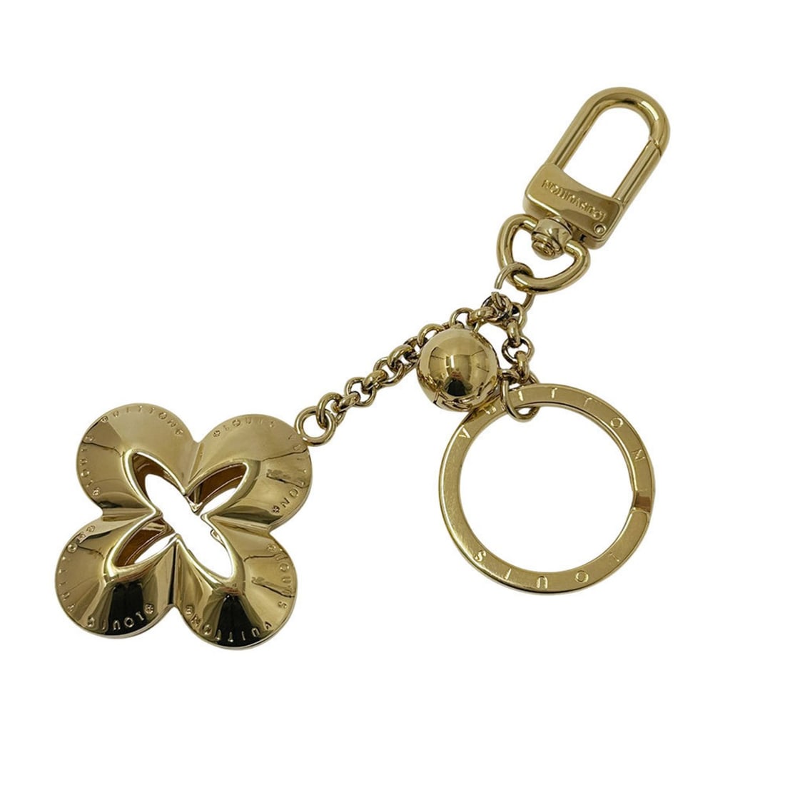 Louis Vuitton Women's Charm, Metal Porte-Clés Eclipse Gold Keychain, M66463 (1 of 13)