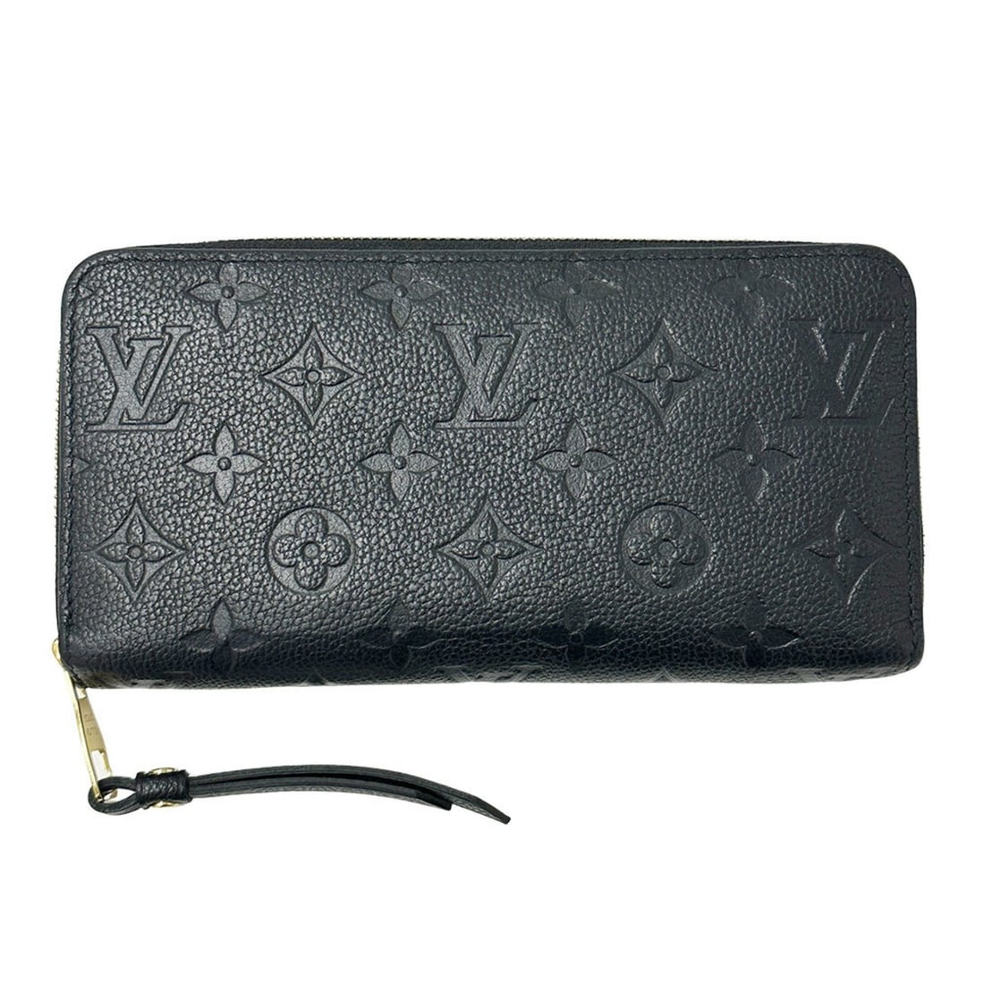 Louis Vuitton Monogram Empreinte Women's Zippy Wallet in Noir, M61864, Black, with a Round Zipper (1 of 17)