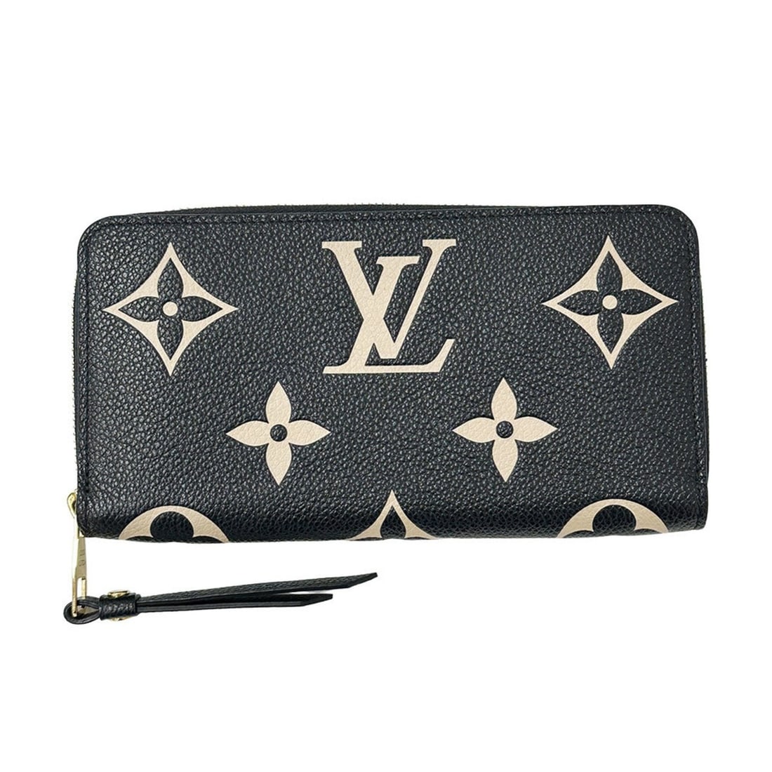 Louis Vuitton Monogram Empreinte Zippy Wallet in Noir (M80481), Black Beige, Women's Long: --- Catalog ---Category: SizeSize (HxWxD): 10cm x 19cm x 2.5cm / 3.93'' x 7.48'' x 0.98''Category: DesignType: Long wallet (bi-fold)Color: Black, NoirGender: WomenMaterial: Monogram Empreinte Category