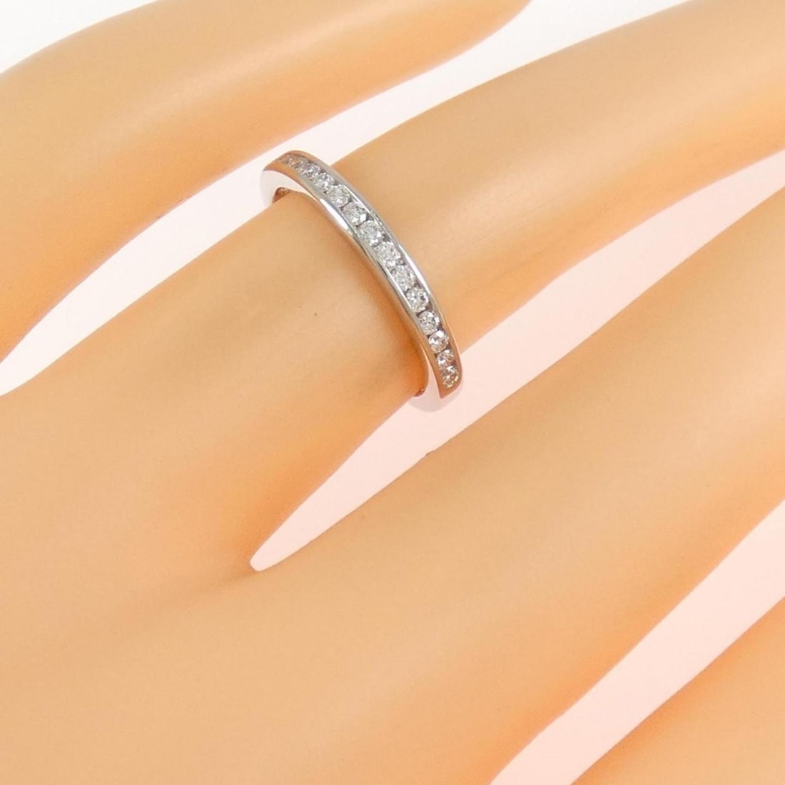 Tiffany Half Circle Channel Setting Ring - 5