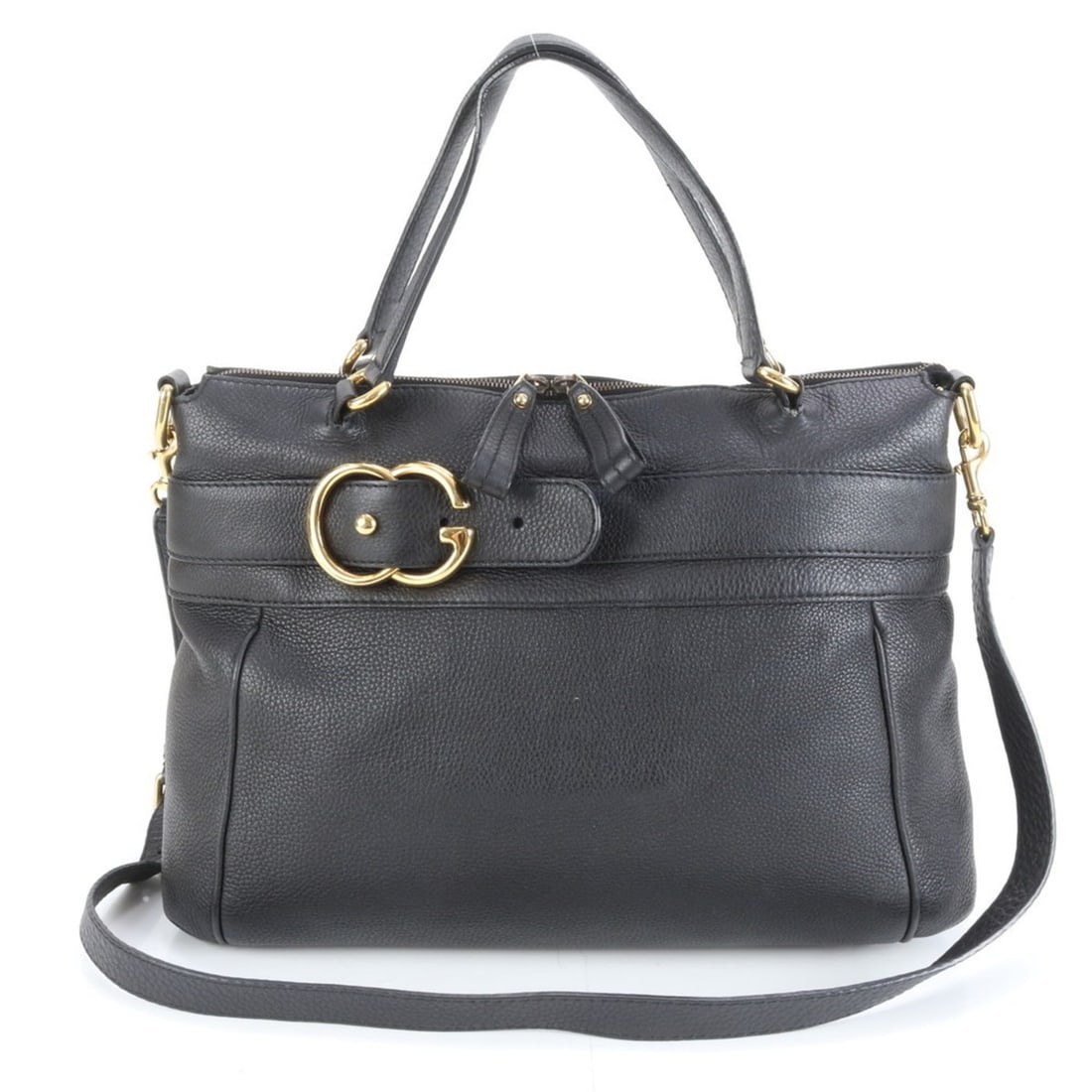Gucci Ride 269963 Leather 2-Way Shoulder Bag/Hand Tote Black Women's (1 of 11)