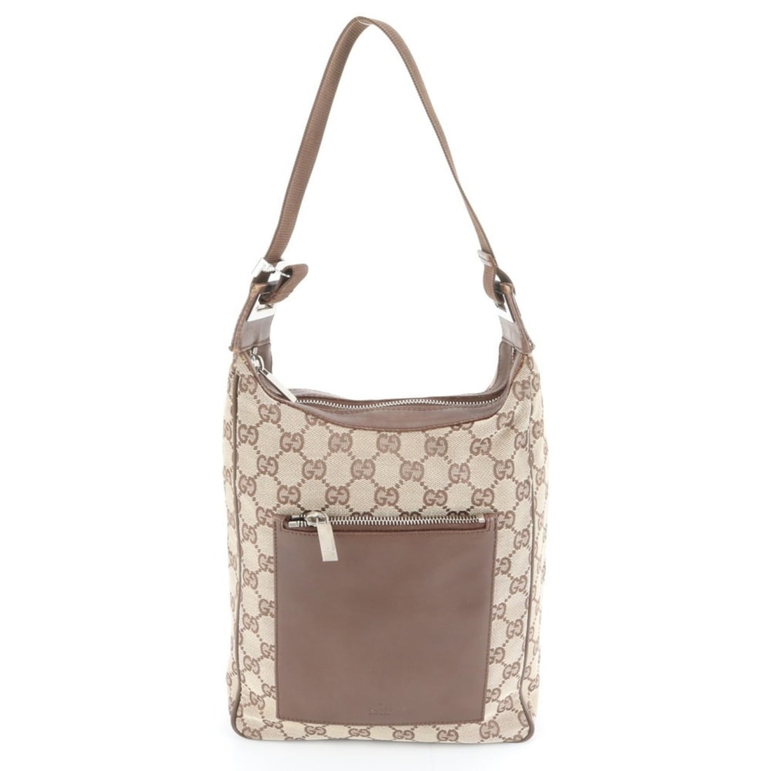 Gucci GG Canvas 019 0537 Leather Shoulder Bag, Handbag, Brown, Women's (1 of 11)