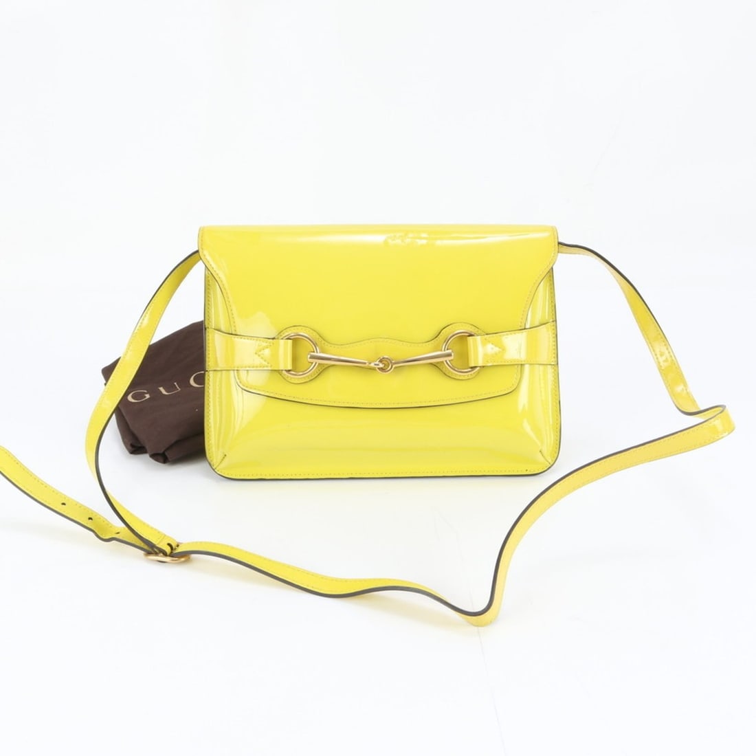 Gucci Horsebit 317636 Leather Shoulder/Crossbody Bag, Yellow, Women's, REM DJ18-8: --- Catalog ---Category: SizeSize (HxWxD): 19cm x 28cm x 3cm / 7.48'' x 11.02'' x 1.18''Category: DesignType: Shoulder bagColor: YellowGender: WomenMaterial: Leather Category: GeneralBrand: GucciCount