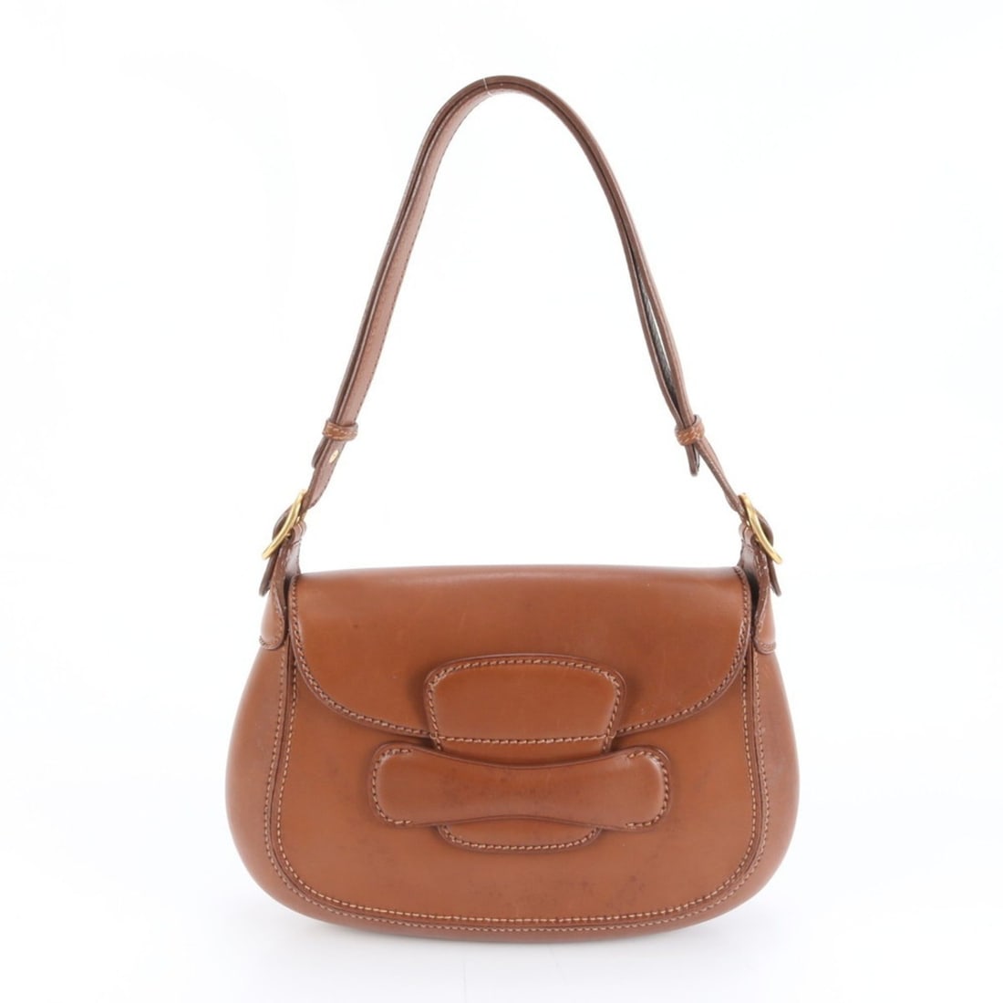 Gucci Old Leather 2-Way Shoulder Bag Brown Women's (1 of 14)
