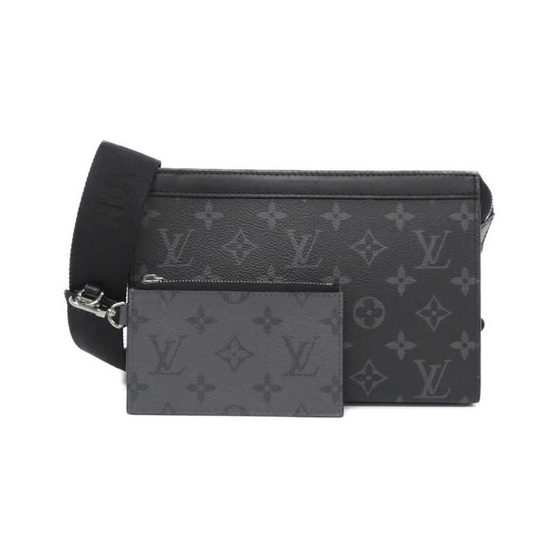 Louis Vuitton Monogram Eclipse Reverse Gaston Wearable Wallet M81124 Shoulder Bag (1 of 11)