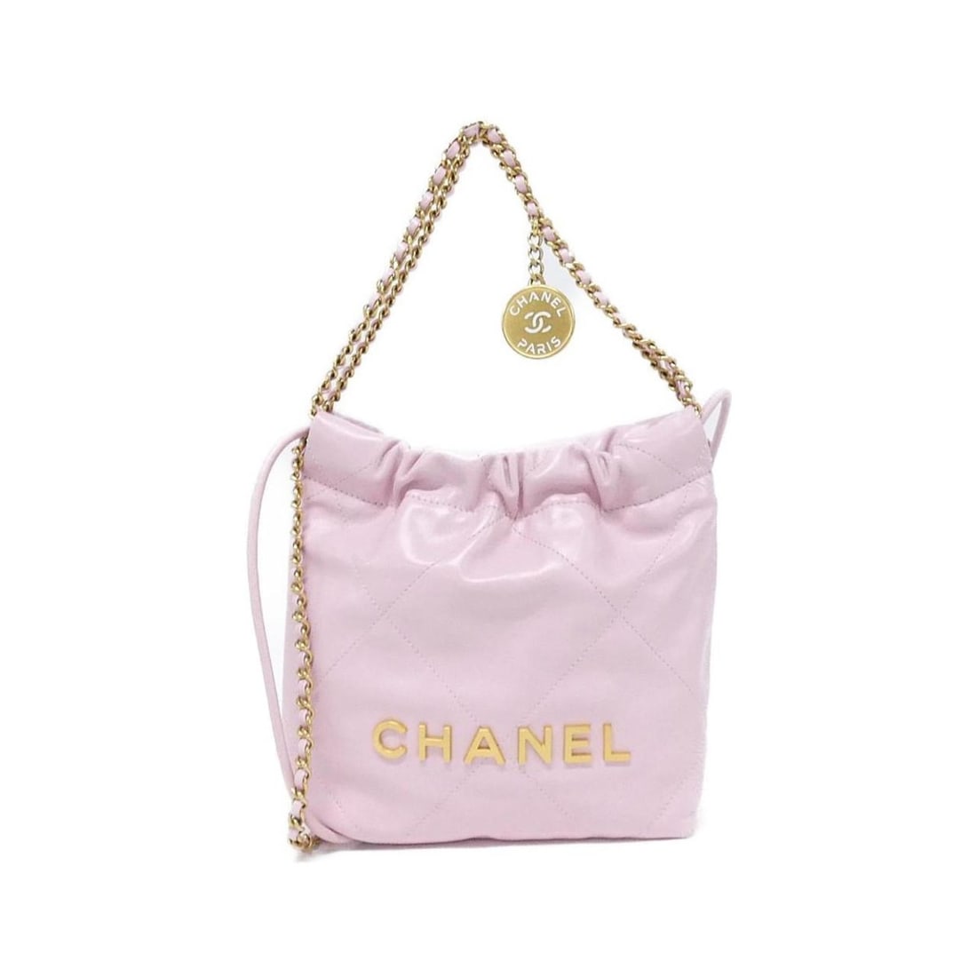 Chanel 22 Line MINI AS3980 Handbag: --- Catalog ---Category: SizeSize (HxWxD): 19cm x 18cm x 6cm / 7.48'' x 7.08'' x 2.36''Category: DesignType: HandbagColor: PinkGender: WomenMaterial: Leather Leather/Fur Type: CalfskinCategory: Genera
