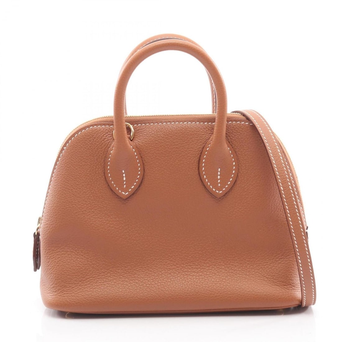 Hermes Hermès Bolide 1923 Mini Handbag, Leather, Evercolor, Women's, Brown (1 of 12)