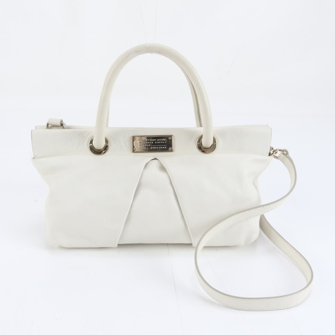 Marc by Marc Jacobs Marc by Jacobs Leather 2-Way Shoulder Bag, Handbag, White, Women's (1 of 11)
