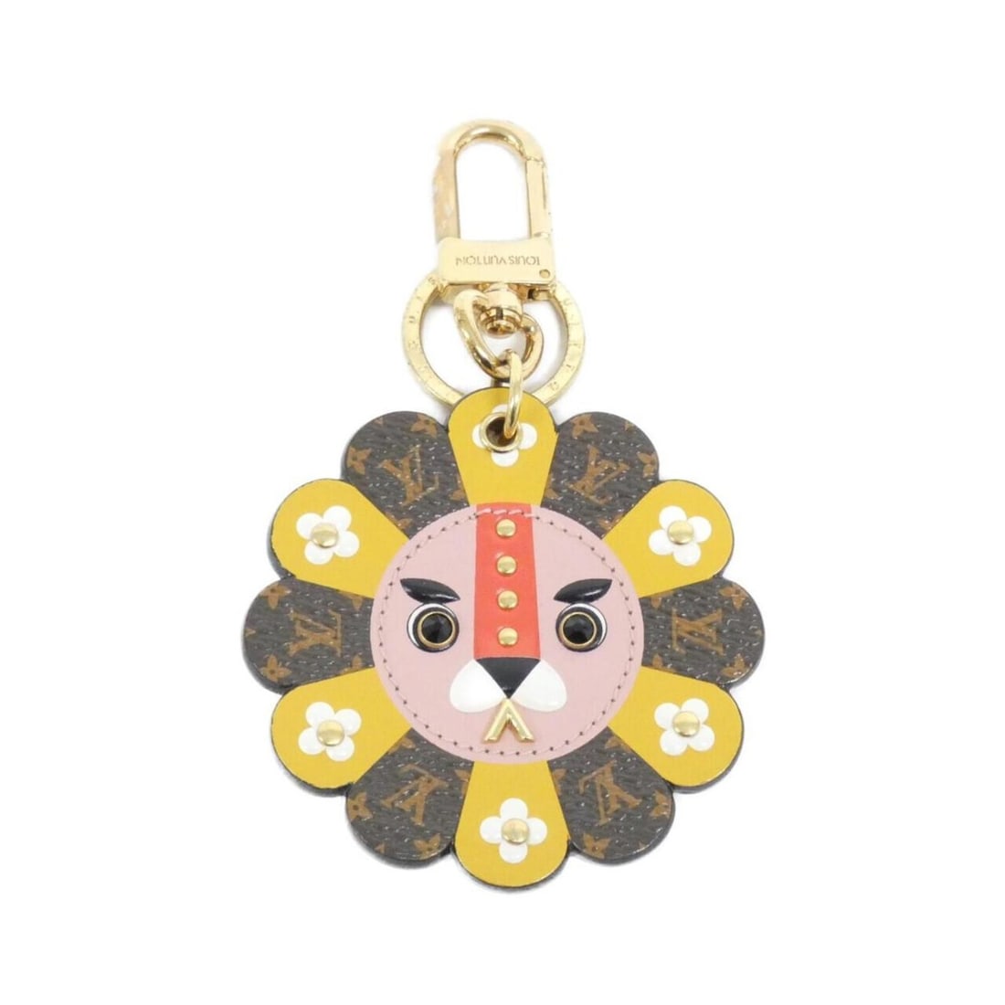 Louis Vuitton Porte-Clés Fan Face M68475 Key Ring (1 of 13)