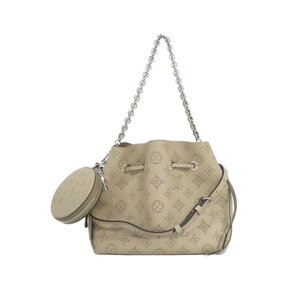 Louis Vuitton Mahina Bella M57201 Shoulder Bag: --- Catalog ---Category: SizeSize (HxWxD): 19cm x 22cm x 14cm / 7.48'' x 8.66'' x 5.51''Category: DesignType: Shoulder bagColor: BeigeGender: WomenMaterial: Leather Leather/Fur Type: