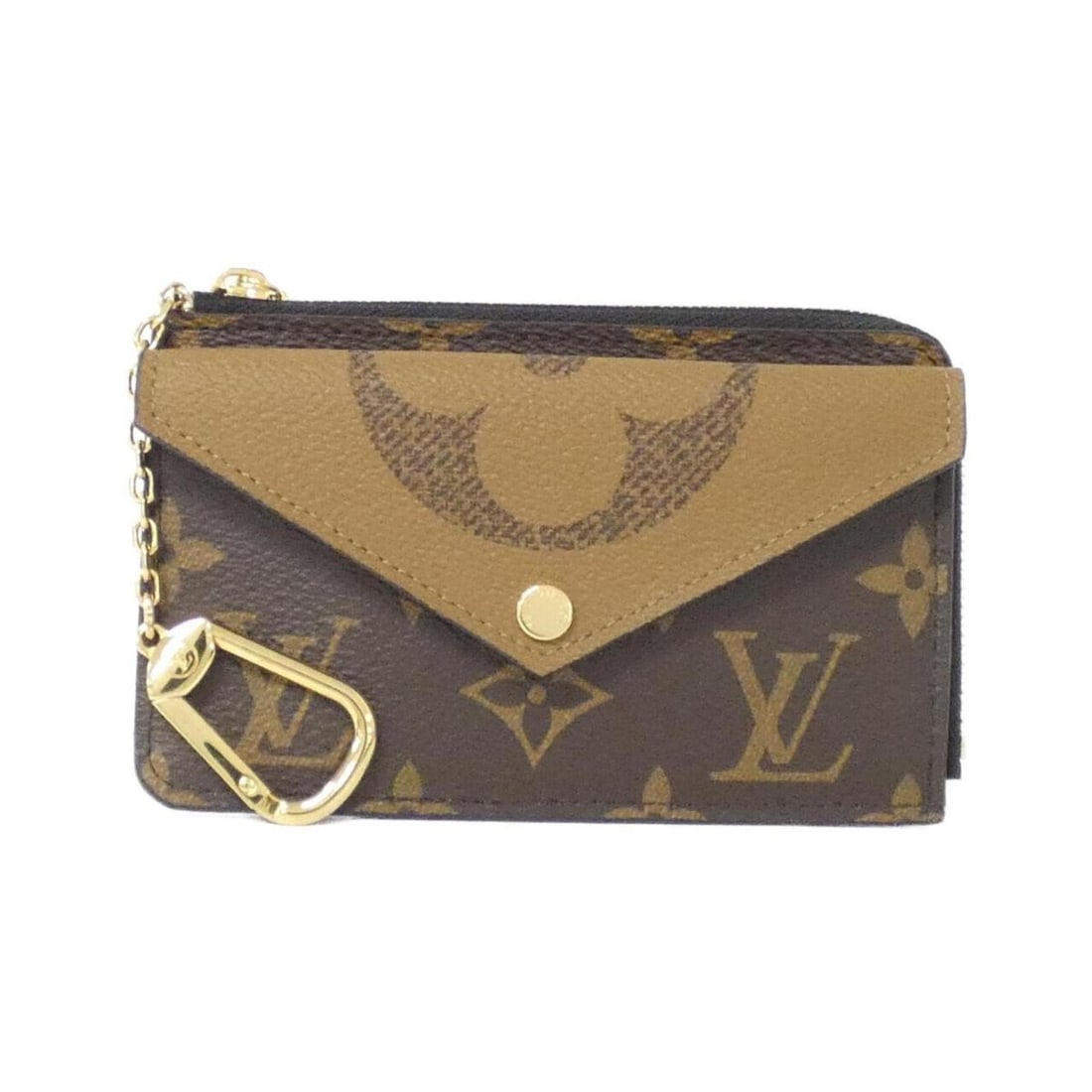 Louis Vuitton Monogram Reverse Porte Carte Recto Verso M81303 Coin & Business Card Holder/Card Case (1 of 10)