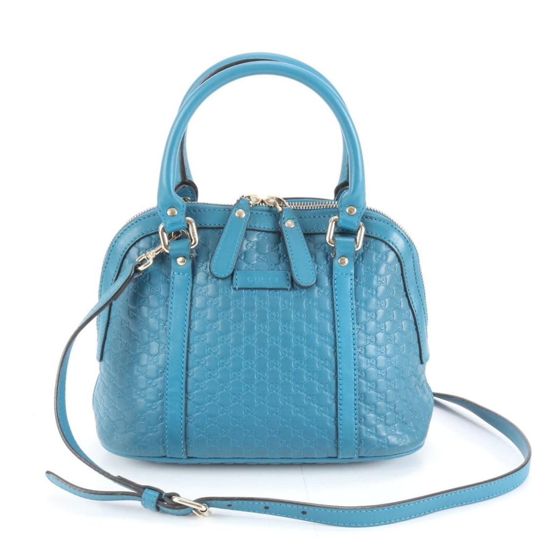 Gucci Micro Guccissima 449654 Leather 2-Way Shoulder Bag/Hand Tote for Women (1 of 9)