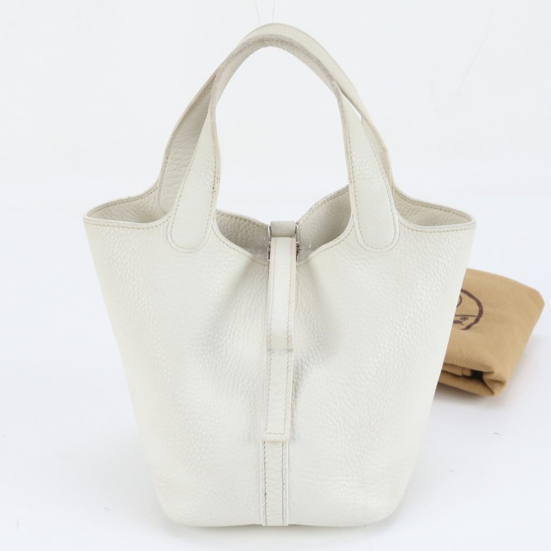 Hermes Hermès Picotin PM Taurillon Clemence Leather Handbag Tote for Women, Size L Engraved (1 of 11)