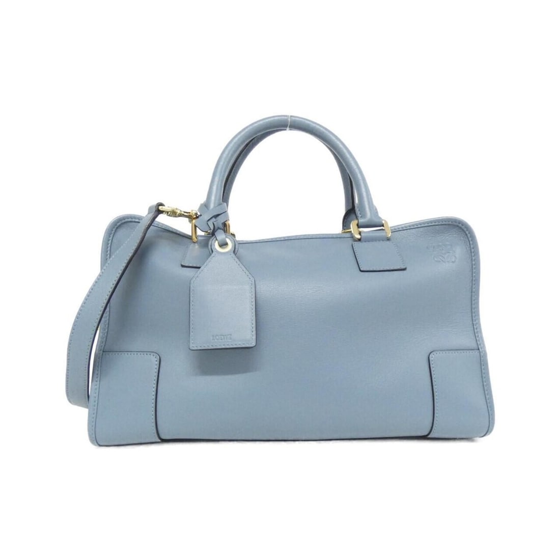 Loewe Amazona 36cm 352 30 N22 Handbag: --- Catalog ---Category: SizeSize (HxWxD): 22cm x 36cm x 15cm / 8.66'' x 14.17'' x 5.9''Category: DesignType: HandbagColor: Stone blueGender: WomenMaterial: Leather Leather/Fur Type: