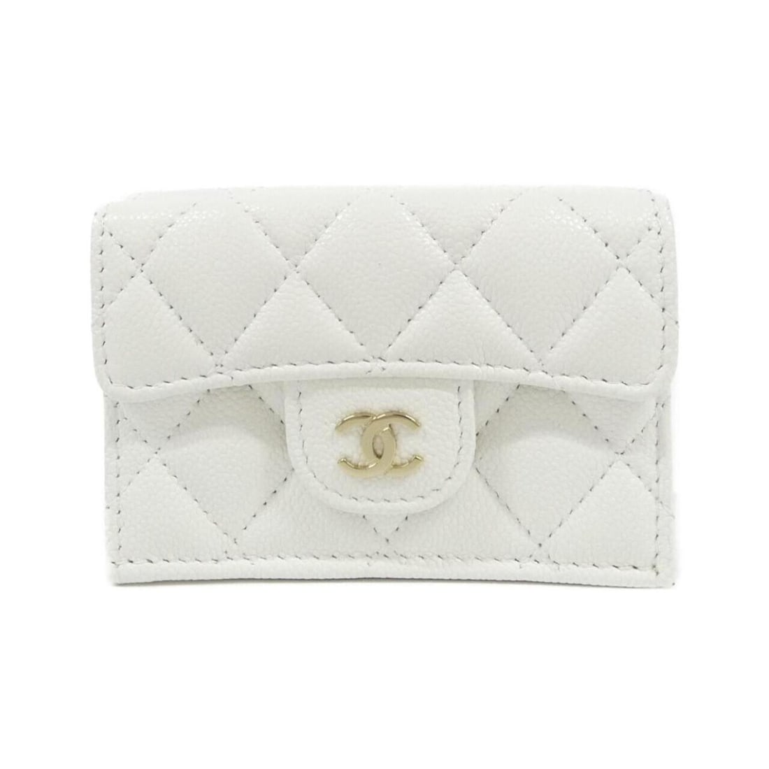 Chanel Timeless Classic Line AP0230 Wallet: --- Catalog ---Category: SizeSize (HxWxD): 8cm x 11cm x 3cm / 3.14'' x 4.33'' x 1.18''Category: DesignType: Wallet (tri-fold)Color: WhiteGender: WomenMaterial: Grained Calfskin Category: GeneralMPN: