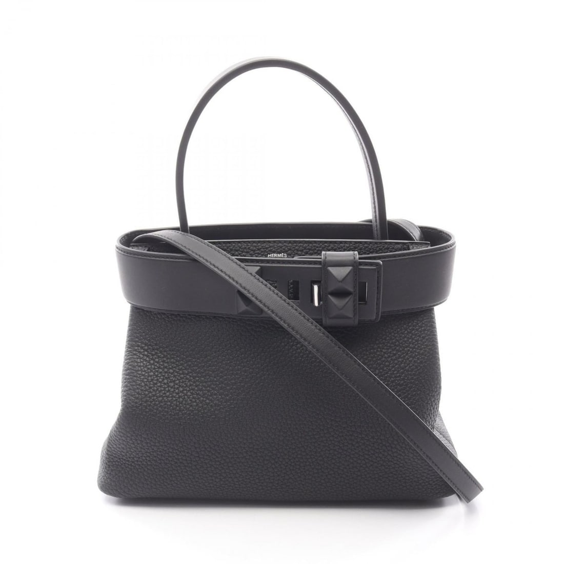 Hermes Medor handbag, leather Togo, Swift leather, women's, black: --- Catalog ---Category: SizeSize (HxWxD): 19cm x 26.5cm x 11cm / 7.48'' x 10.43'' x 4.33''Category: DesignType: HandbagColor: BlackGender: WomenMaterial: Togo leather Category: GeneralBrand: