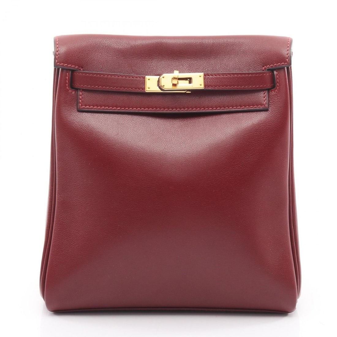 Hermes Hermès Kelly Ad PM Backpack, Leather, Veau Gulliver, Women's, Bordeaux: --- Catalog ---Category: SizeSize (HxWxD): 22cm x 19cm x 8cm / 8.66'' x 7.48'' x 3.14''Category: DesignType: BackpackColor: BordeauxGender: WomenMaterial: Leather Category: GeneralBrand: Hermes---