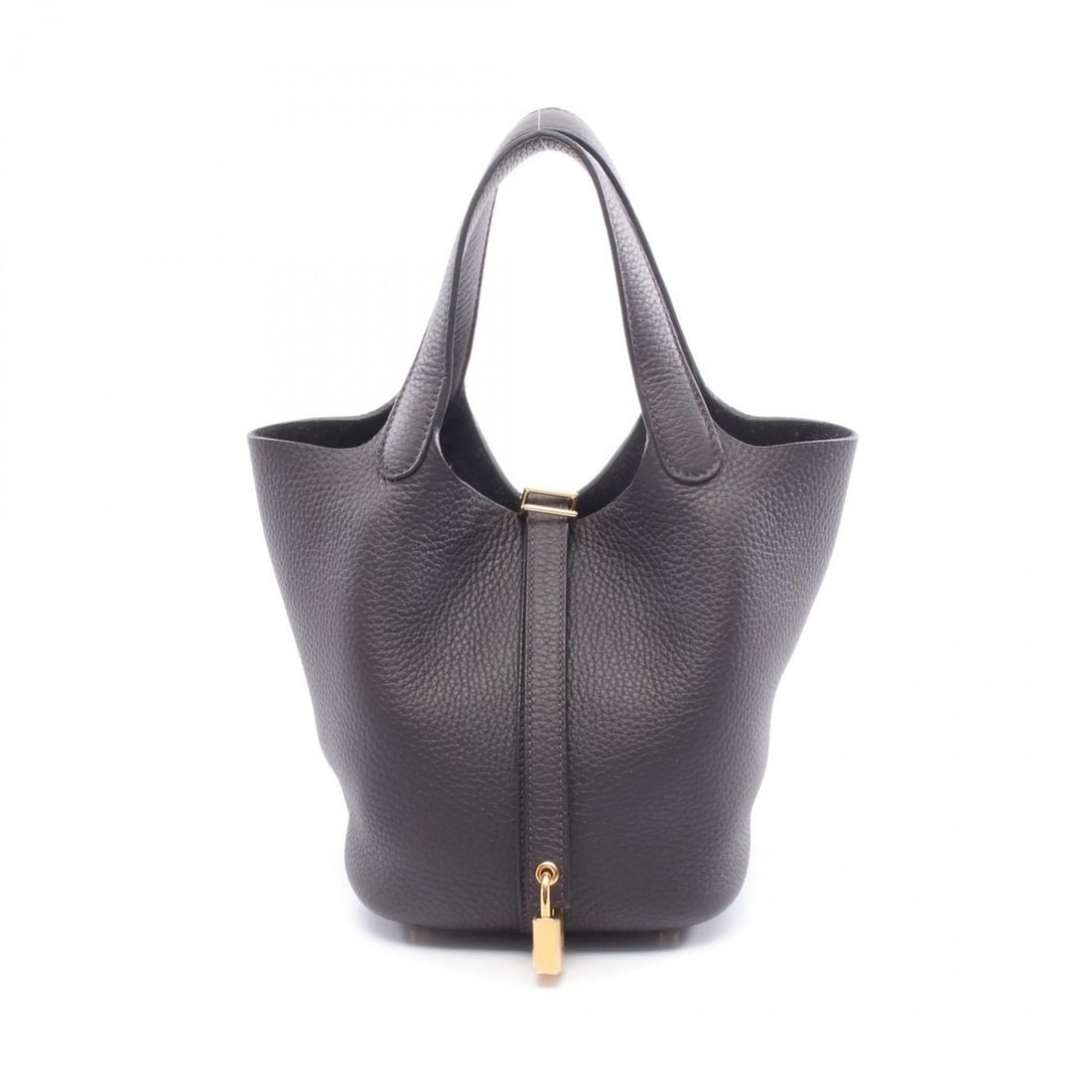 Hermes Hermès Picotin Lock PM Handbag, Taurillon Clemence Leather, Navy Blue Noir, Women's: --- Catalog ---Category: SizeSize (HxWxD): 18.5cm x 19cm x 13.5cm / 7.28'' x 7.48'' x 5.31''Category: DesignType: HandbagColor: NavyGender: WomenMaterial: Taurillon clemence leather Category: