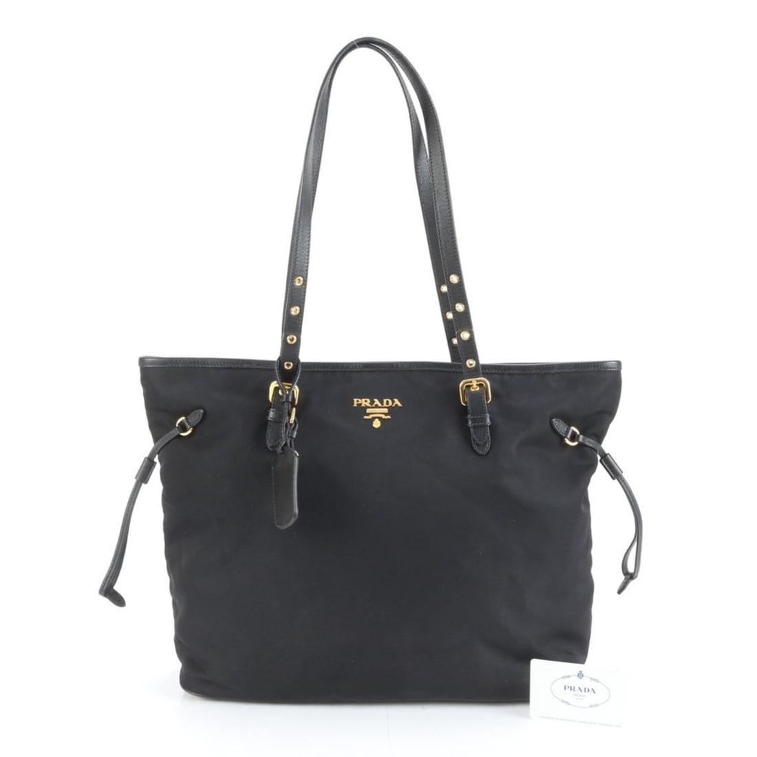 Prada Tessuto Nylon and Leather Tote Bag, Shoulder Women's, BR4997 (1 of 11)