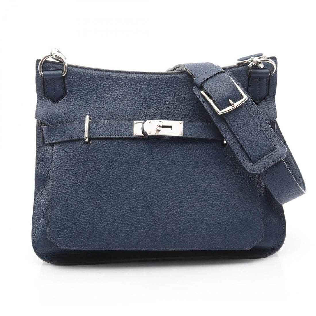 Hermes Hermès Gypsiere 34 Shoulder Bag in Taurillon Clemence Leather, Navy Blue (1 of 10)