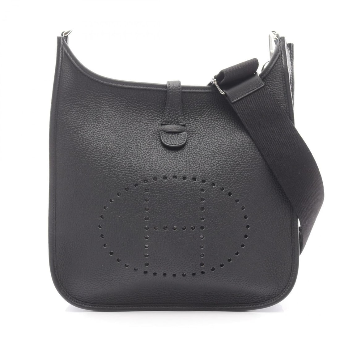 Hermes Hermès Evelyn 3 Trois PM Shoulder Bag in Taurillon Clemence Leather, Black (1 of 9)