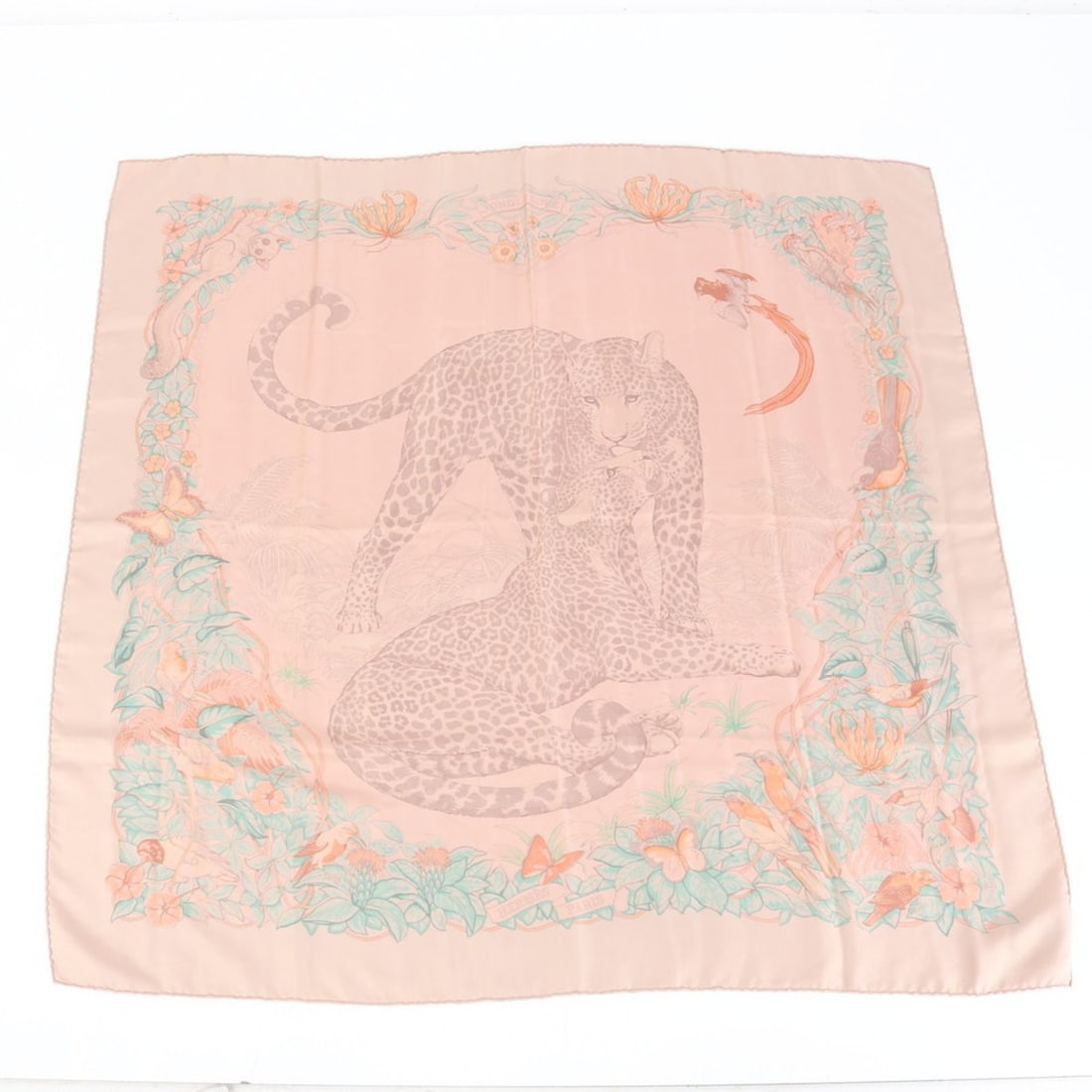 Hermes Hermès 90s JUNGLE LOVE Silk Scarf with C Mark, Women's, tags (1 of 9)