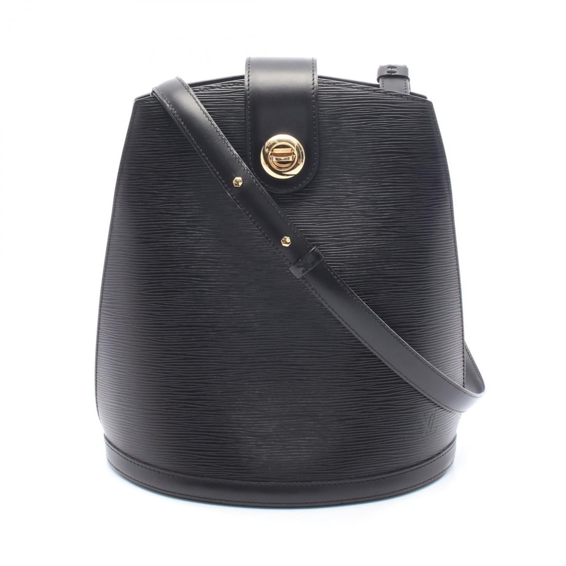 Louis Vuitton Cluny Shoulder Bag, Epi Leather, Black, Women's, M52252 (1 of 10)