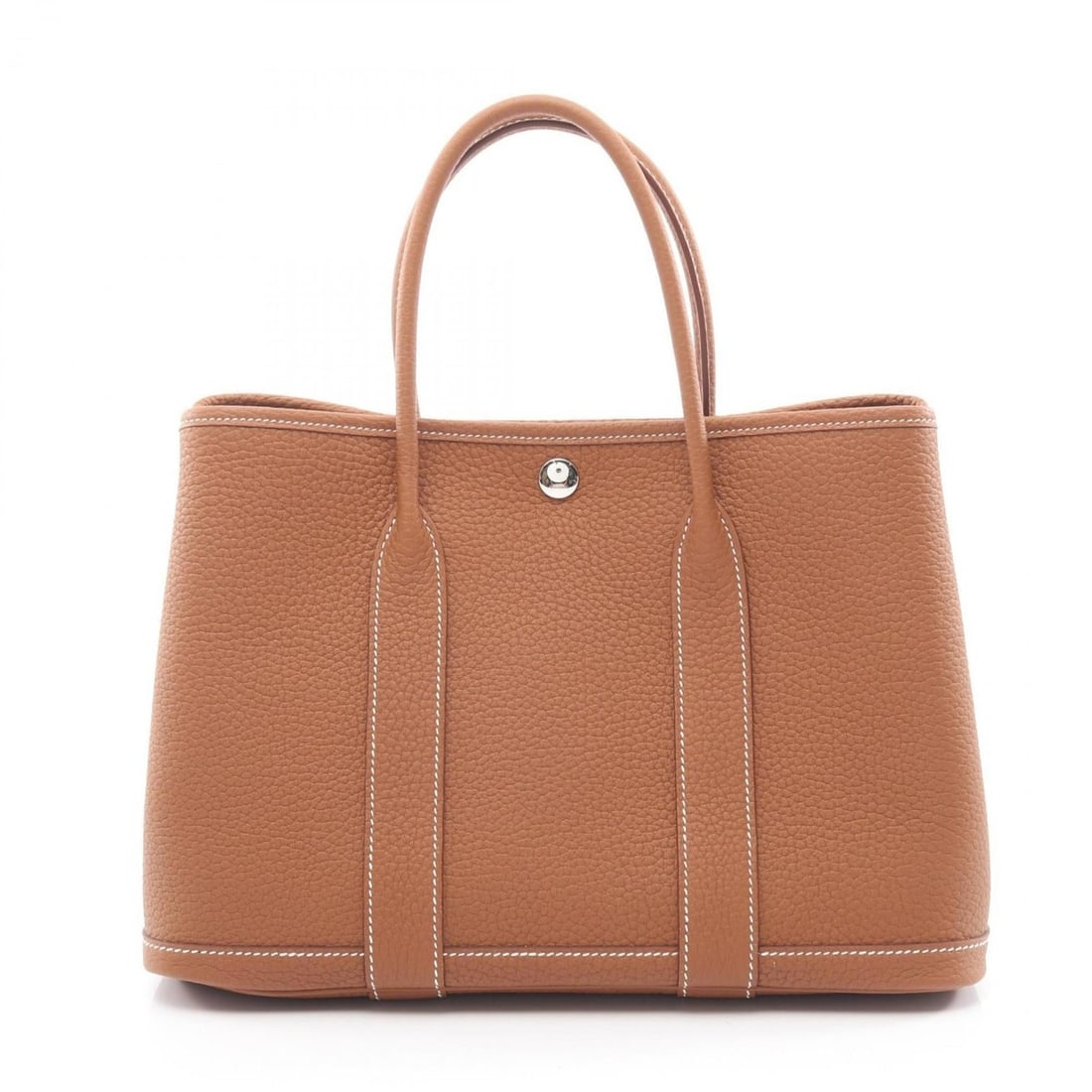 Hermes Hermès Garden Party TPM Tote Bag in Negonda Leather, Brown, for Women (1 of 7)
