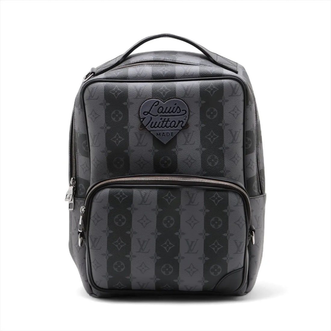 Louis Vuitton x NIGO Monogram Stripe Modular Backpack M45962 Men's Rucksack Bag: --- Catalog ---Category: SizeSize (HxWxD): 40cm x 29cm x 13cm / 15.74'' x 11.41'' x 5.11''Category: DesignType: BackpackColor: GrayGender: MenMaterial: Monogram Category: GeneralLine: MonogramBrand: L