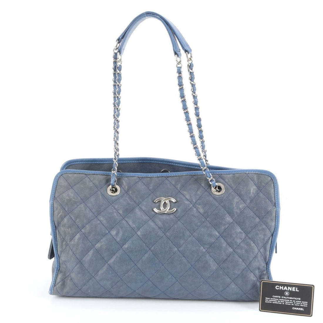 Chanel Guarantee Serial Matelasse Caviar Leather Tote Bag for Women (1 of 12)