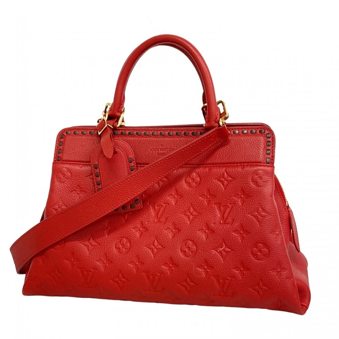 Louis Vuitton Monogram Empreinte Vosges M41492 Handbag, Cerise 2-Way Bag for Women: --- Catalog ---Category: SizeSize (HxWxD): 22cm x 34.5cm x 14cm / 8.66'' x 13.58'' x 5.51''Category: DesignType: HandbagColor: CeriseGender: WomenCategory: GeneralMPN: M41492Brand: Louis Vuitton--- It