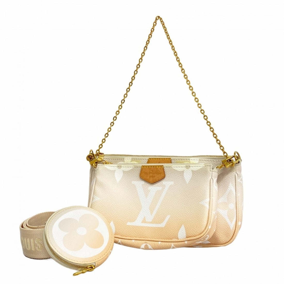 Louis Vuitton By the Pool Multi-Pochette Accessoires Shoulder Bag M57634 Beige Women's (1 of 12)