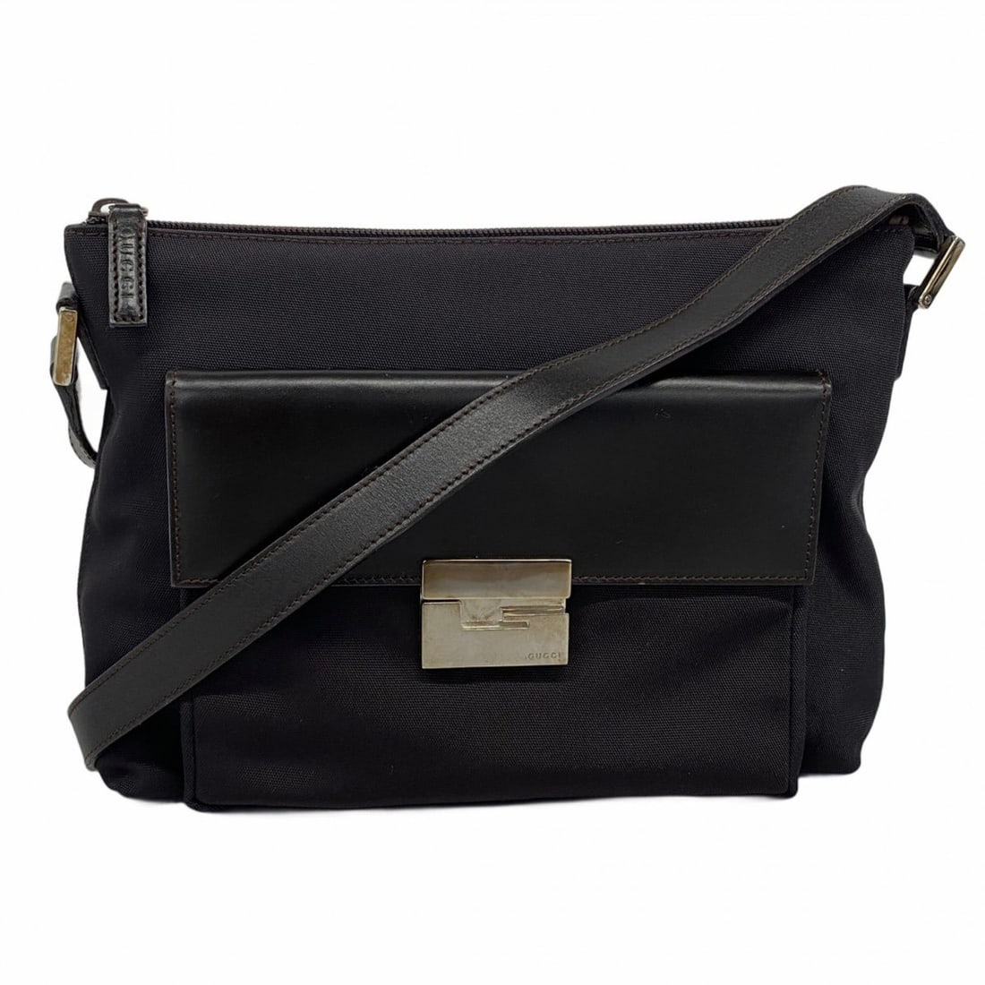 Gucci Shoulder Bag 002 1817 0504 Nylon Brown Women's (1 of 10)