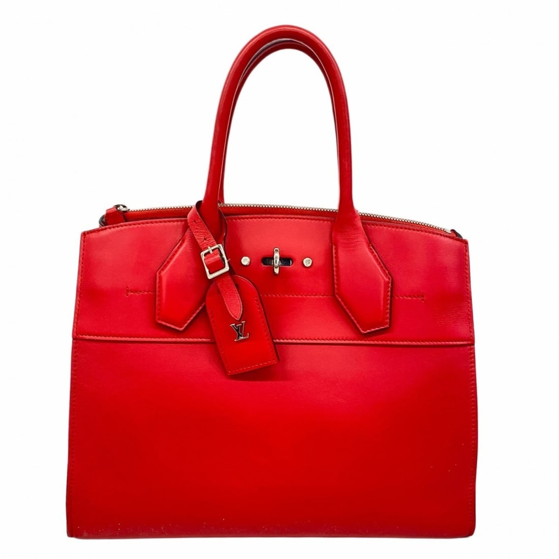 Louis Vuitton City Steamer MM Handbag M51027 Red Women's (1 of 12)