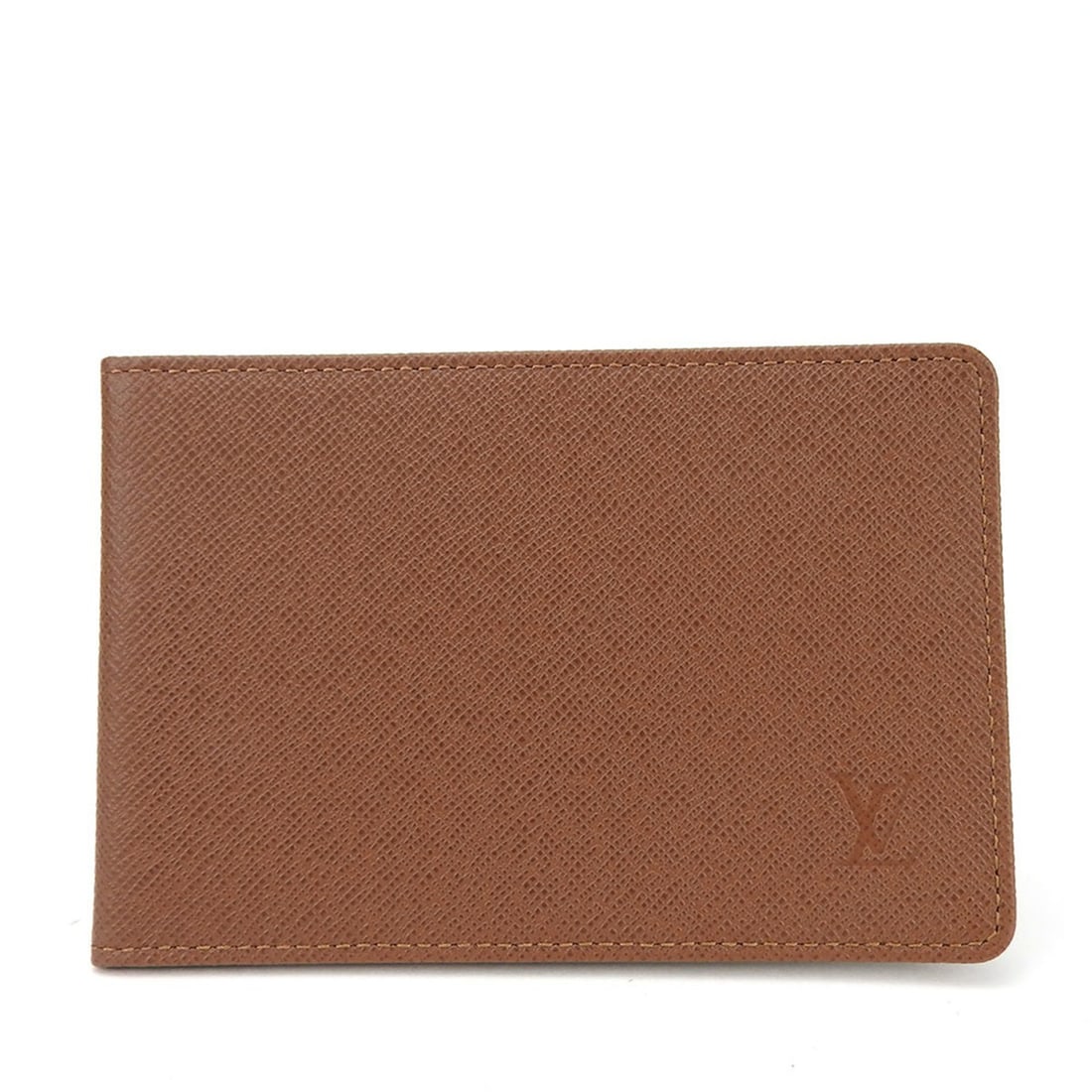 Louis Vuitton pass case with LV logo, leather, for men and women.: --- Catalog ---Category: DesignType: Card caseColor: BrownGender: Men,WomenMaterial: Leather Category: GeneralBrand: Louis VuittonCategory: Physical PropertiesSize (HxWxD): 8.5cm x 12.5cm / 3.34'' x 4