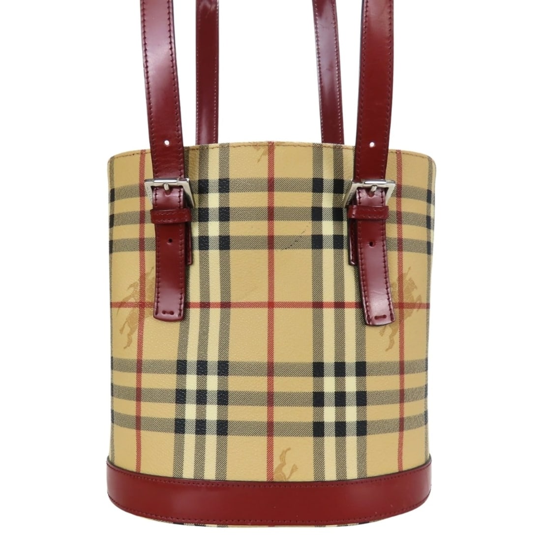 Burberry Tote Bag Bucket Leather Beige Red Shoulder Nova Check Women's BURBERRY: --- Catalog ---Category: SizeWeight: 551g / 1.21lb.Size (HxWxD): 23cm x 23cm x 13cm / 9.05'' x 9.05'' x 5.11''Handle Length: 58cm / 22.83''Category: DesignType: Tote bagColor: Beige, Red colorGender: