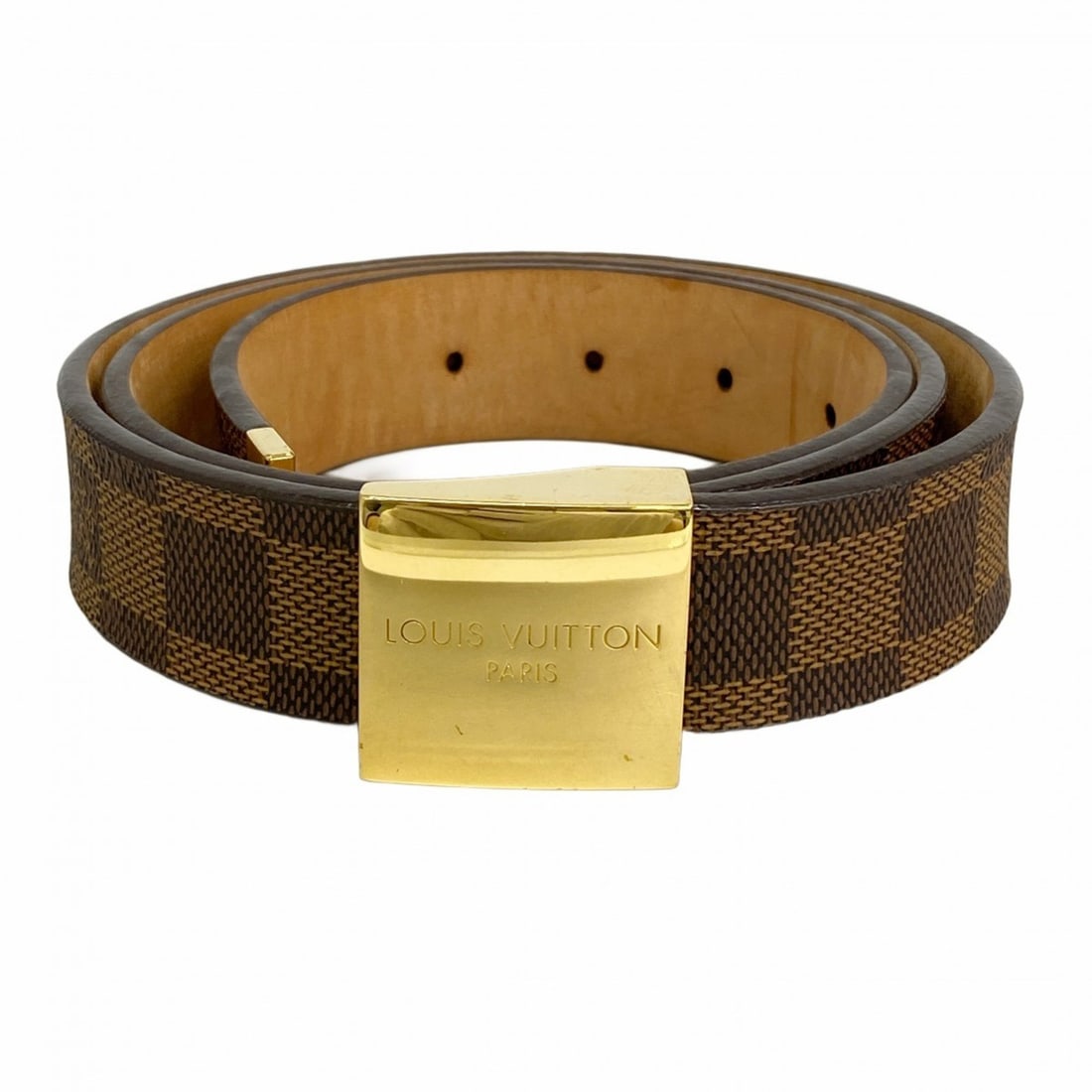 Louis Vuitton Damier Santur Carré Belt M6802V Ebene Men's P2129193: --- Catalog ---Category: SizeLength: 87cm - 94.5cm / 34.25'' - 37.2''Category: DesignType: Standard beltColor: EbeneGender: MenCategory: GeneralMPN: M6802VBrand: Louis Vuitton--- Item List ---Section: