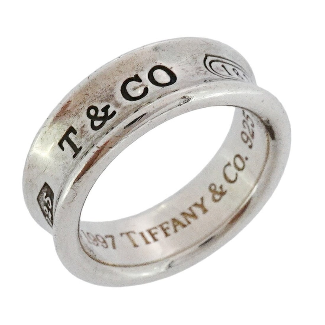Tiffany narrow ring, silver 925, size 12.5, for women: --- Catalog ---Category: SizeJP Size: 12.5US Size: 6.5Category: DesignType: Band ringGender: WomenMaterial: Silver 925Category: GeneralBrand: Tiffany--- Item List ---Section: ConditionRanking: Rank AB