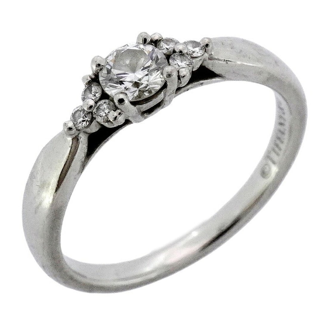 Tiffany Harmony Ring with Side Stones, 7PD, Pt950 Platinum, Diamond, Size 6.5, Women's: --- Catalog ---Category: SizeJP Size: 6.5US Size: 3.5Category: DesignType: Band ringStone: DiamondGender: WomenMaterial: Platinum 950Category: GeneralBrand: Tiffany--- Item List ---Section: ConditionR
