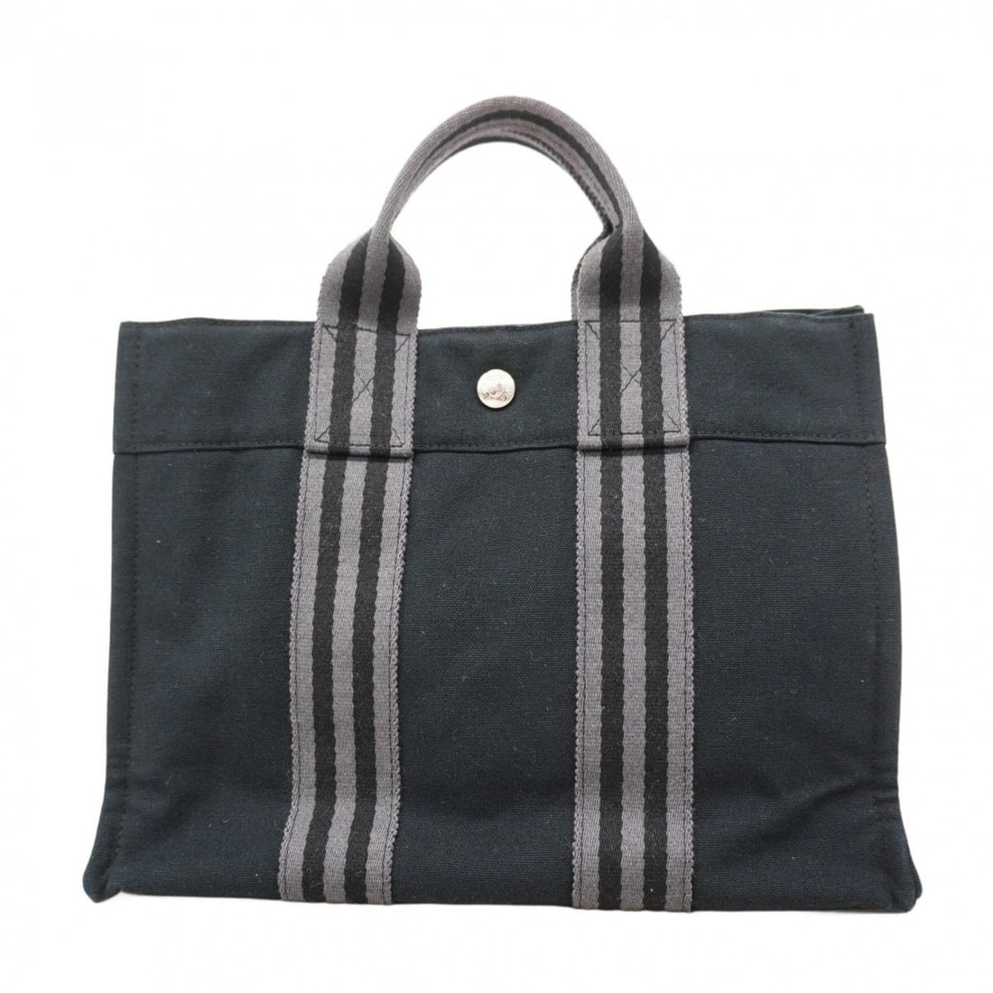 Hermes Hermès Fouleaux PM Tote Bag, Canvas, Black, Men's and Women's: --- Catalog ---Category: SizeSize (HxWxD): 22.5cm x 30cm x 8cm / 8.85'' x 11.81'' x 3.14''Category: DesignType: Tote bagColor: BlackGender: Men,WomenMaterial: Canvas Hardware Color: SilverCategory: Ge