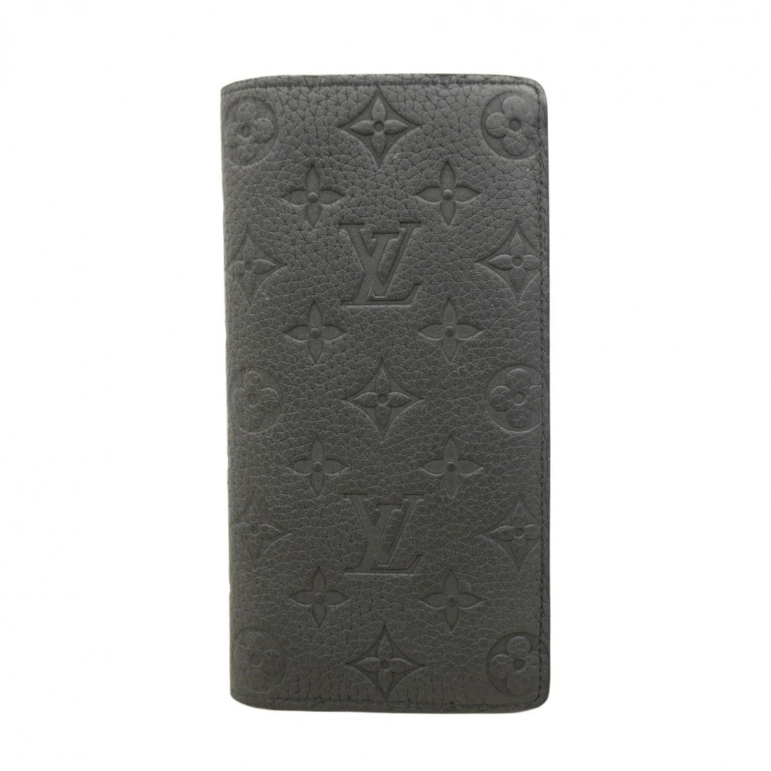 Louis Vuitton Monogram Taurillon Long Wallet Portefeuille Brazza M69038 Noir Men's (1 of 11)
