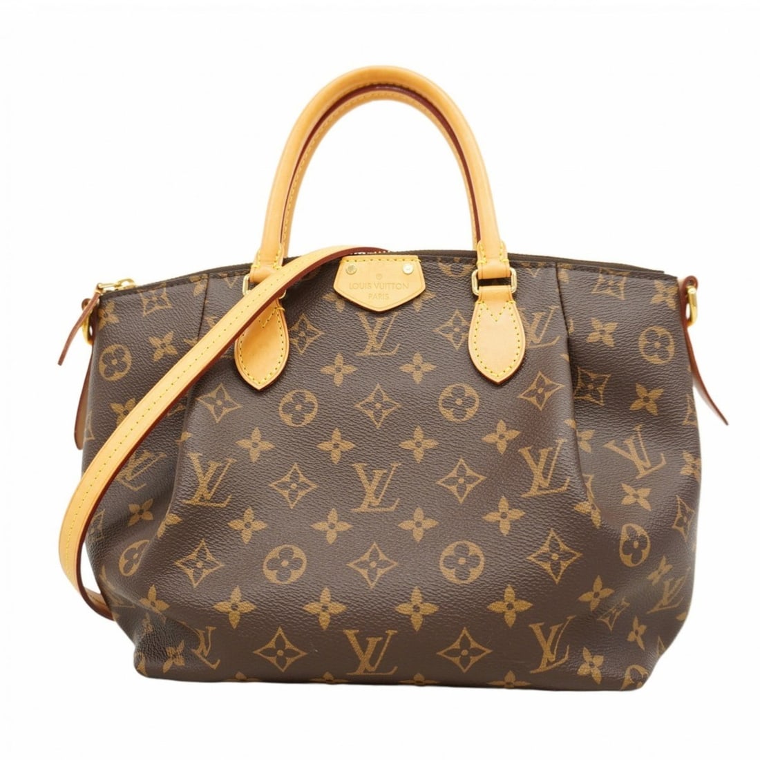 Louis Vuitton Monogram Turen PM Handbag M48813 Brown 2-Way Bag for Women (1 of 13)