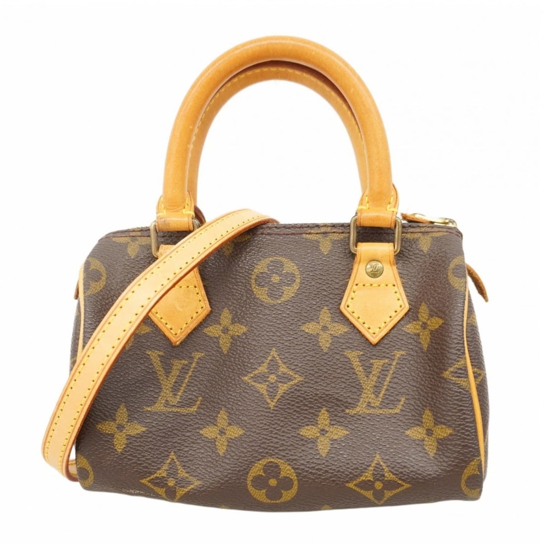 Louis Vuitton Monogram Mini Speedy Handbag M41534 Brown Women's (1 of 16)