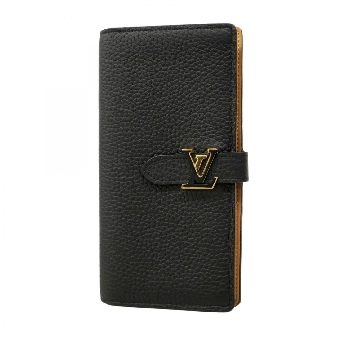 Louis Vuitton Taurillon Vertical Wallet M81330 Noir Women's Long (1 of 12)